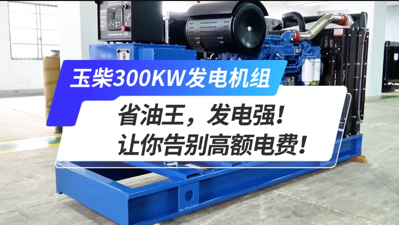 「視頻」玉柴300kw發(fā)電機組，省油王，發(fā)電強！讓你告別高額電費！ 